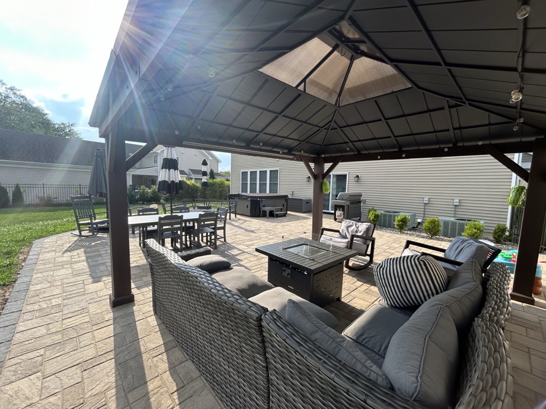 Completed paver patio